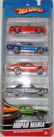 hot wheels mopar mania 5 pack