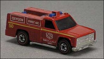 1974 hot wheels fire truck