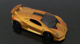 hot wheels lamborghini sesto elemento gold