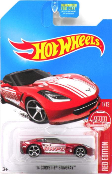 hot wheels red corvette