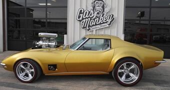 gas monkey gold corvette hot wheels