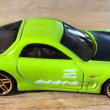 hot wheels mazda rx7 green
