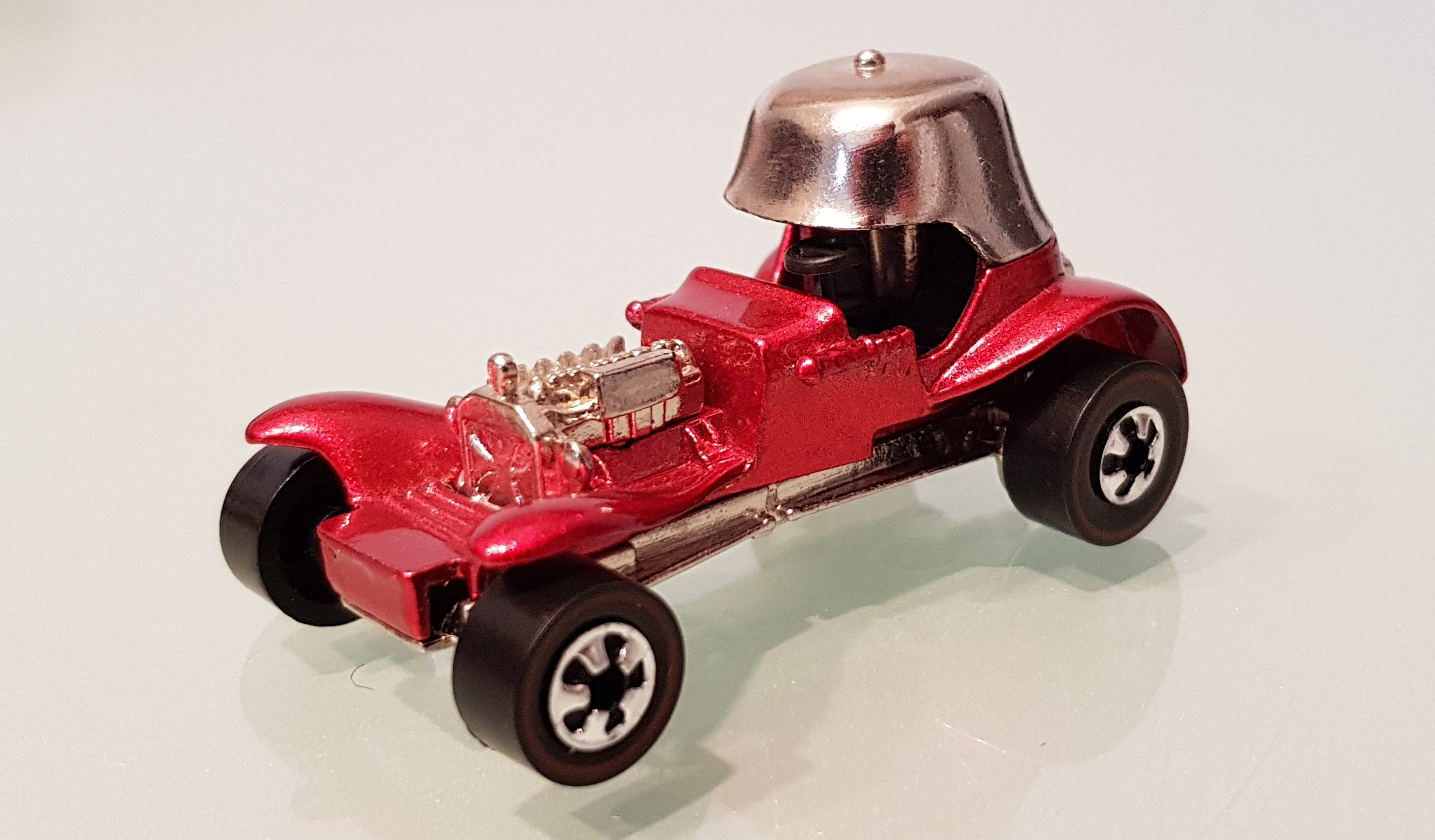 1970 red baron with white interior hot wheels