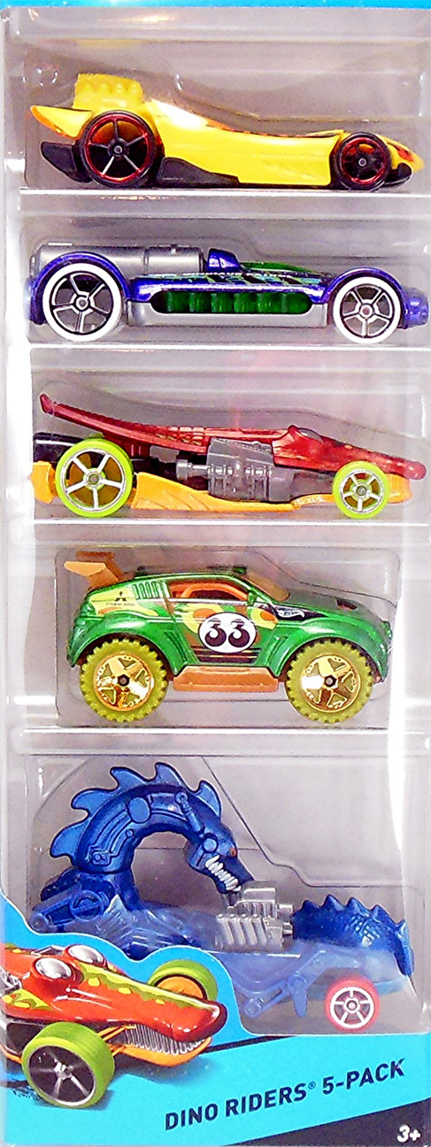 hot wheels dino riders 5 pack