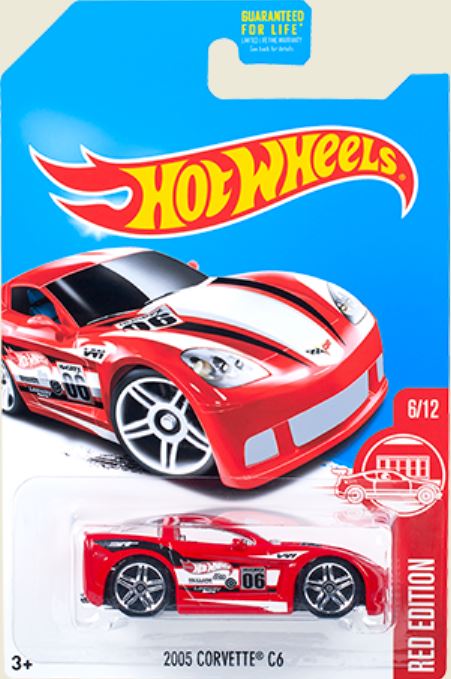 hot wheels red corvette
