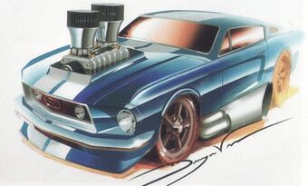 hot wheels 68 mustang tooned