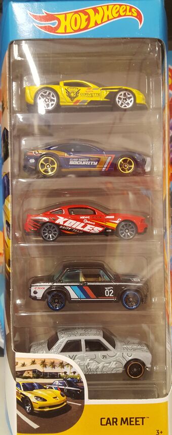 hot wheels car meet 5 pack