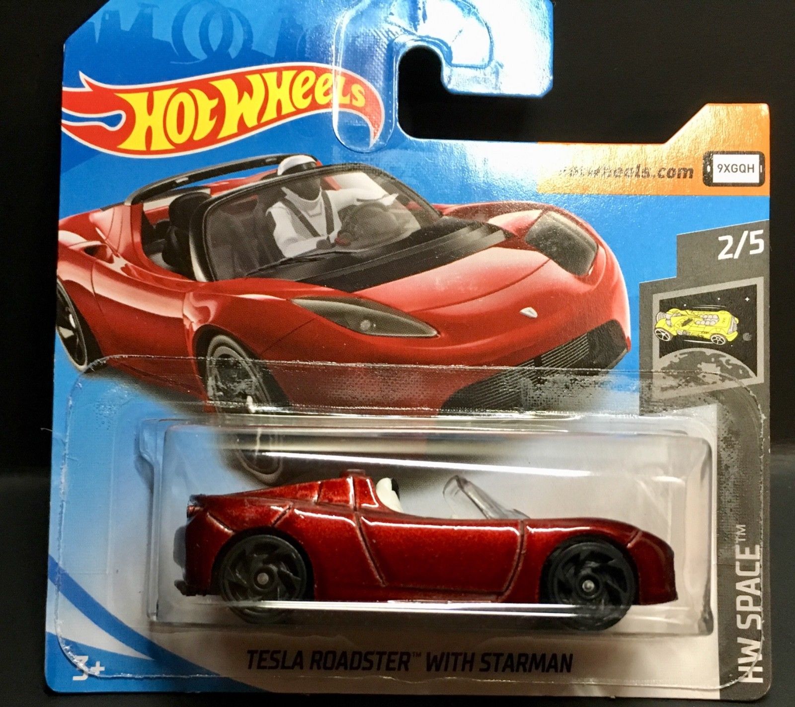 tesla roadster with starman hot wheels ebay