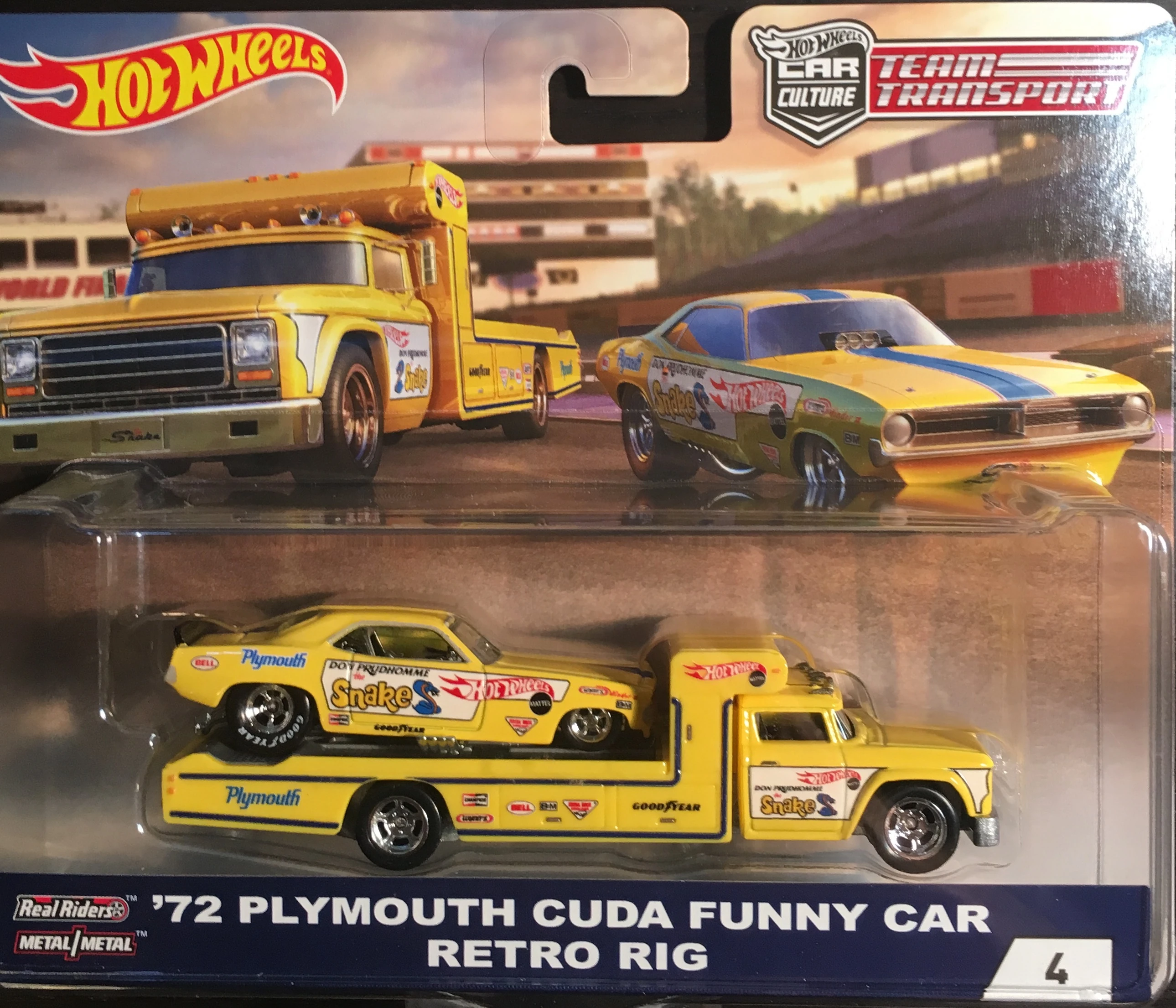hot wheels plymouth duster funny car retro rig