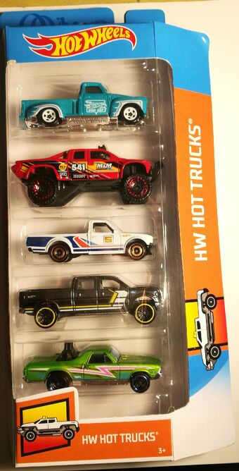 hot wheels 5 pack hot trucks