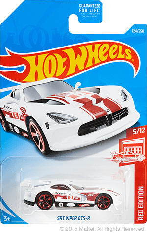 2020 Hot Wheels Red Edition Target Exclusive Dodge Viper SRT10 ACR #2//12