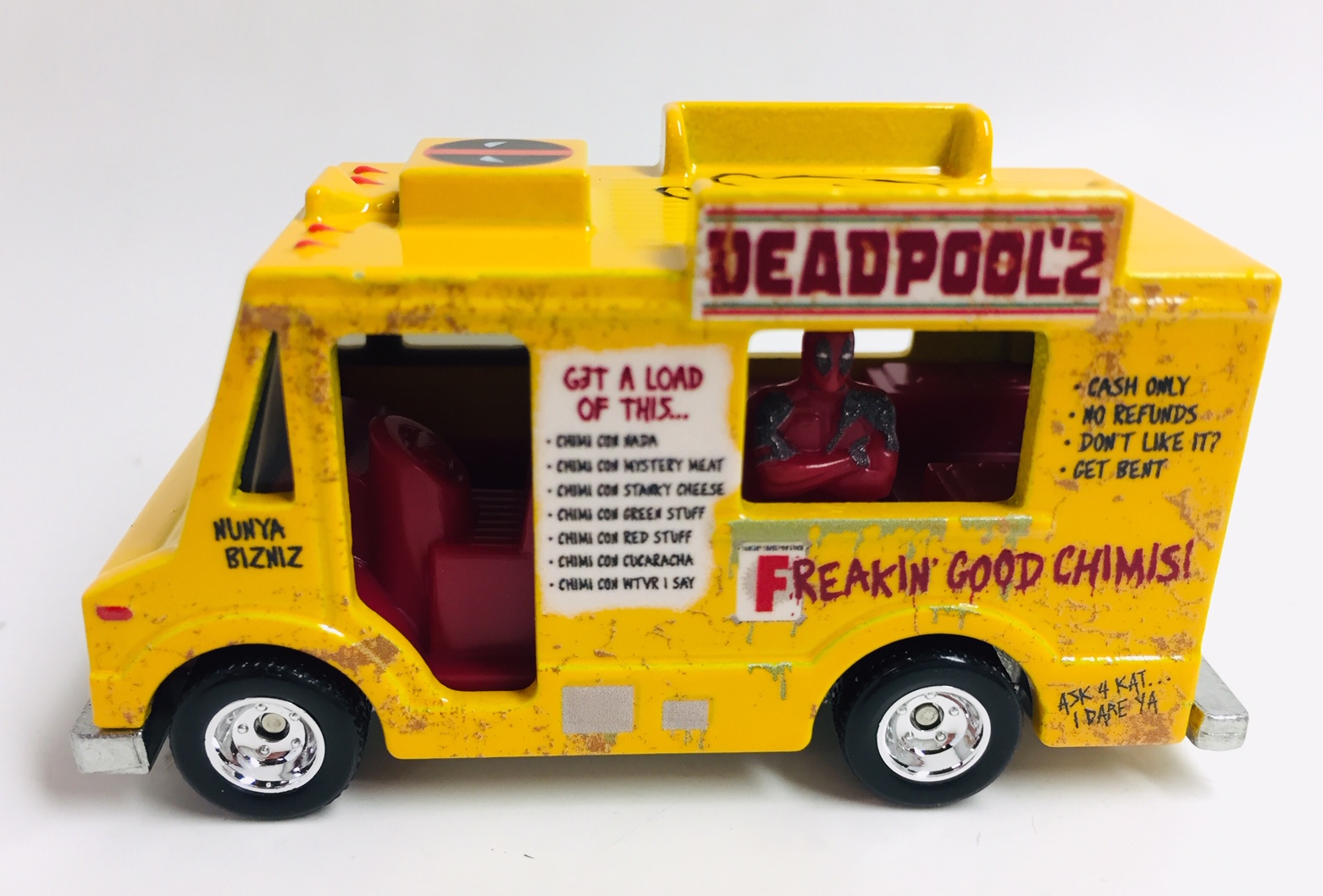 hot wheels deadpool ice cream truck