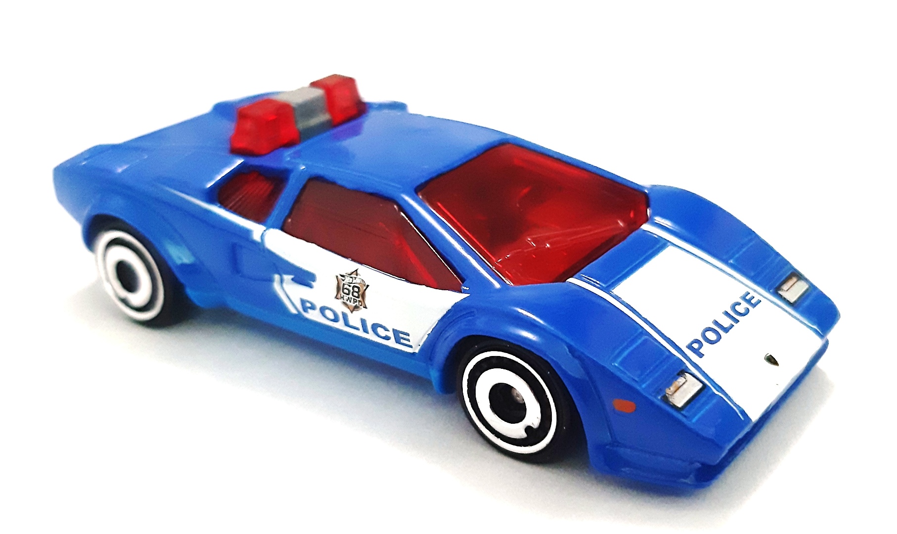 LAMBORGHINI COUNTACH PACE CAR RED 1982 POLICE LOT OF 4 2018 HOT WHEELS