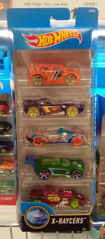 hot wheels x raycers 5 pack