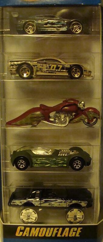 hot wheels camouflage 5 pack