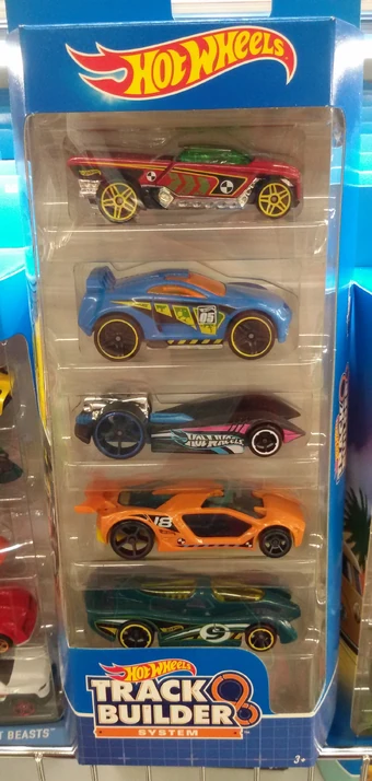 hot wheels car and track pack