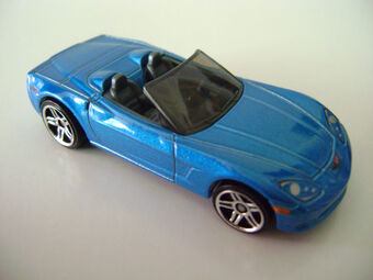 hot wheels blue corvette
