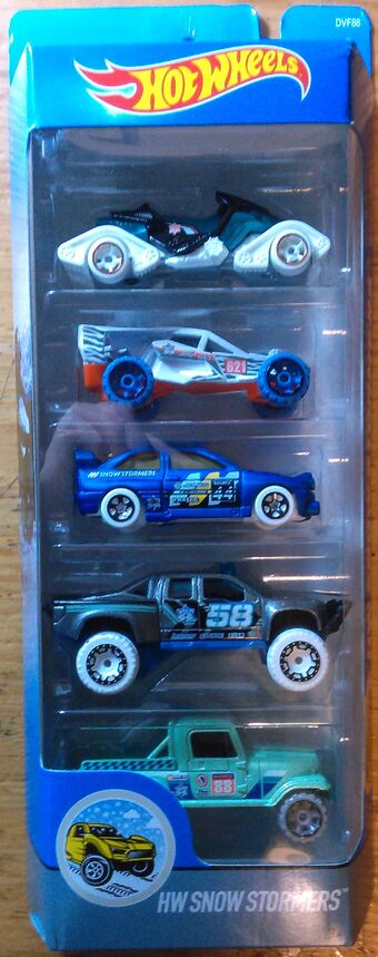 hot wheels snow stormers 5 pack