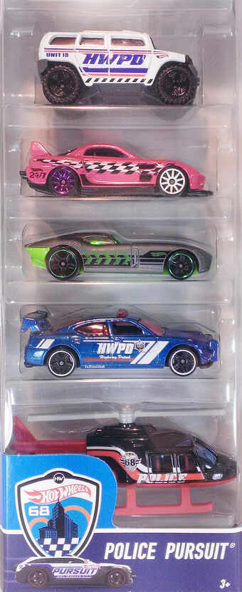 hot wheels police pursuit 5 pack