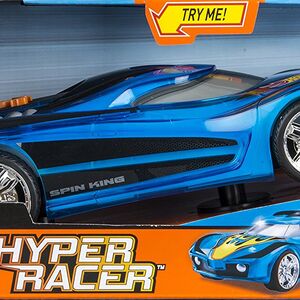 hot wheels hyper racer light and sound spin king