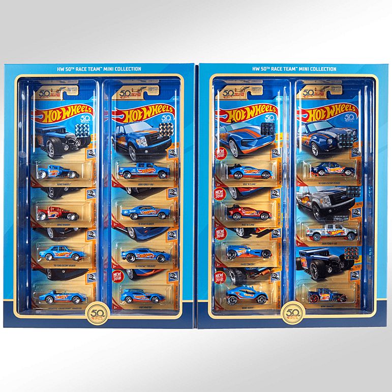 hot wheels 50th race team mini collection