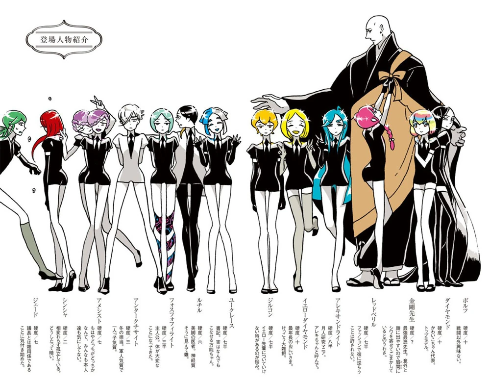 Image The gems intro2jap.jpg Houseki no Kuni Wiki FANDOM powered