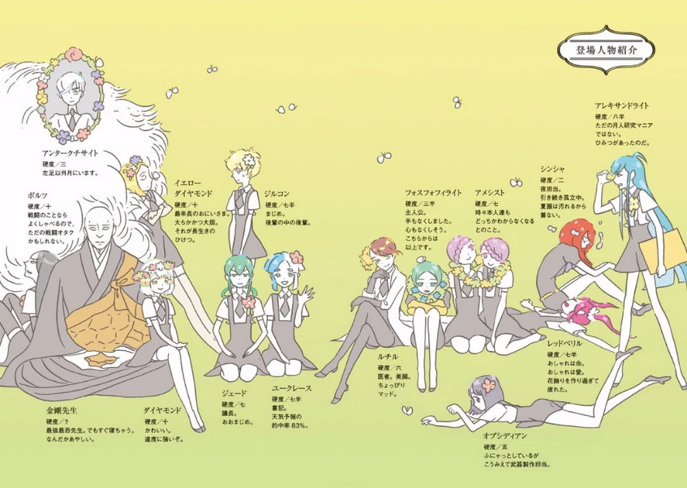 Image The gems intro3jap.jpg Houseki no Kuni Wiki FANDOM powered