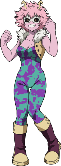 my hero academia mina ashido metallic