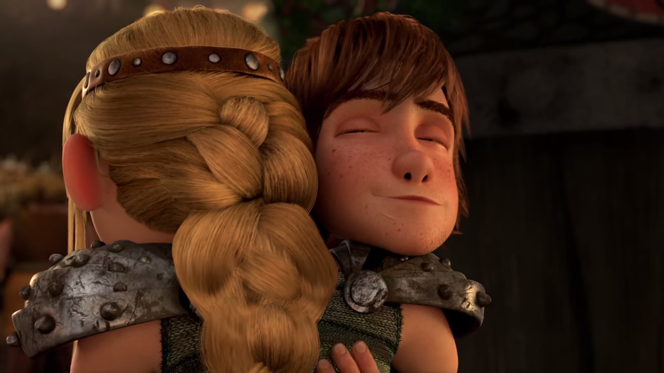 Image When Astrid Hugged Hiccup How To Train Your