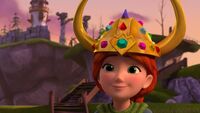 MM - Leyla with the special helmet on