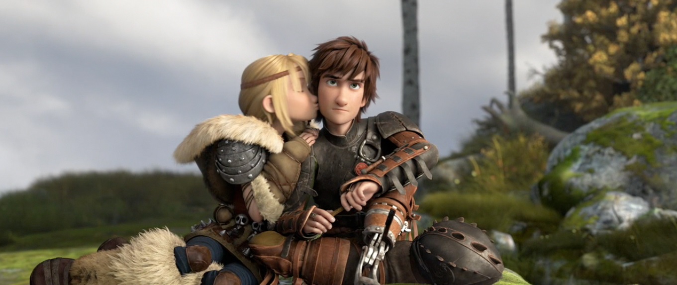 How To Train Your Dragon 2 Astrid And Hiccup Kiss Ending