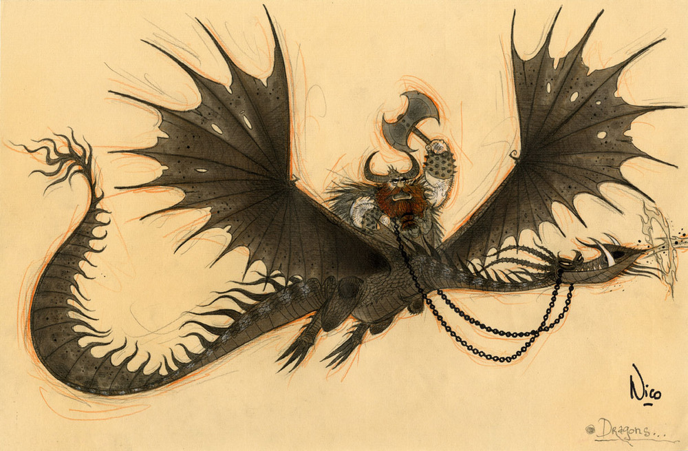 image viking leader dragon concept art jpg how to train your