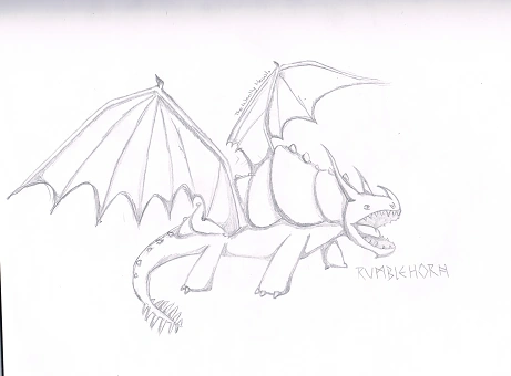 Download Image - My Drawing of a Rumblehorn.png | How to Train Your ...