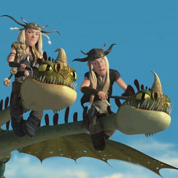 dreamworks dragons ruffnut and tuffnut with barf and belch
