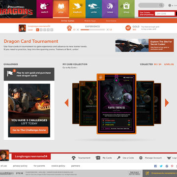 Dreamworks Dragons Online Card Game How To Train Your Dragon