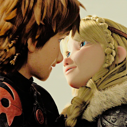 Image After Hiccstrid Kiss in HTTYD2.gif How to Train Your Dragon