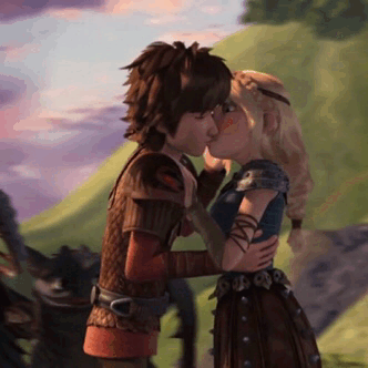 Image Hiccstrid Kiss Mi Amore Winggif How To Train Your Dragon