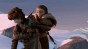 Valka is amazed by Hiccup's Flightsuit