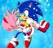 Sonic held Amy