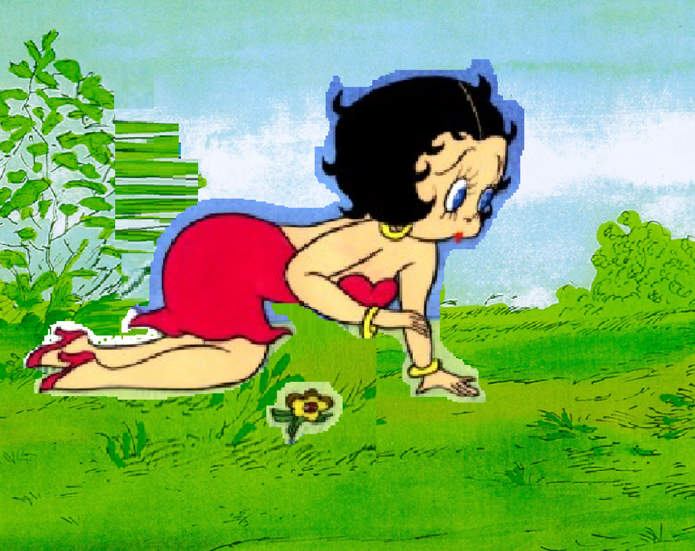 Betty Boop Remake Version Cartoon Art Cel Project Art Cel