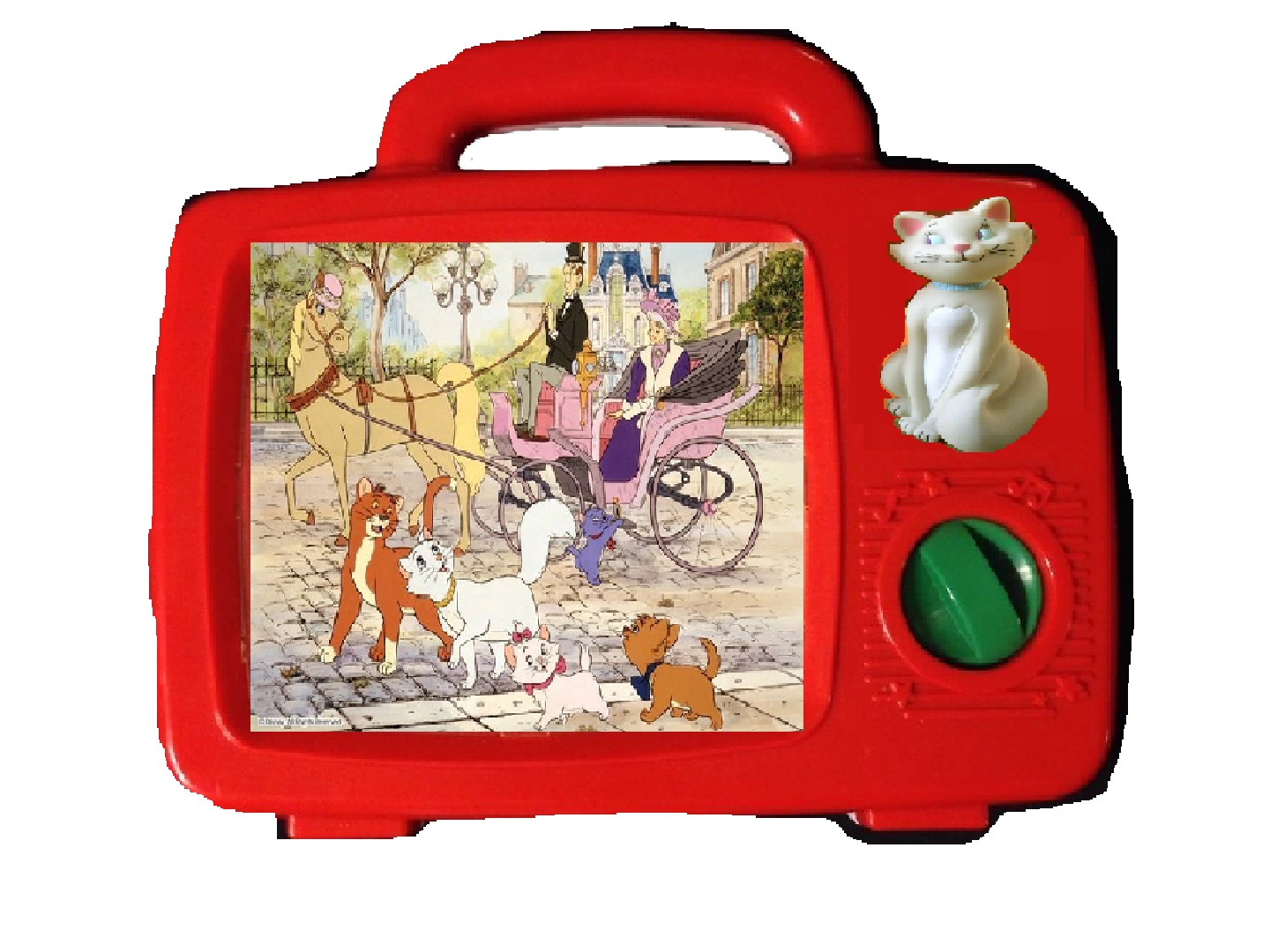 Disney, The Aristocats Scrolling Musical Wind Up TV Toy (Children's