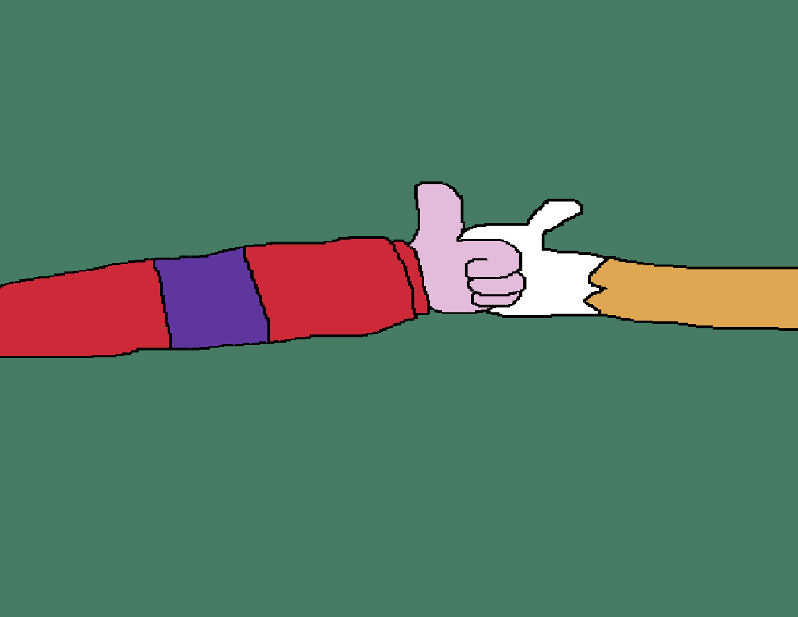  Reader  Rabbit  and Tally playing Thumb war DeviantArt 