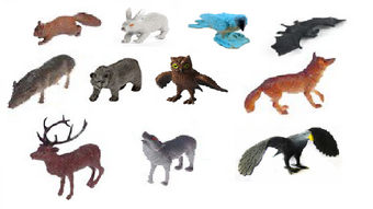 woodland animals figurines