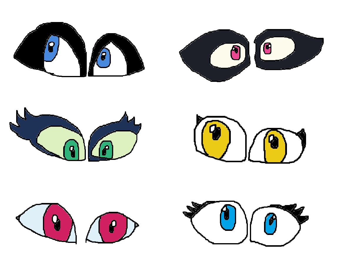 Cartoon Vector Stock - Raccoon eyes, cartoon eyes, funny eyes, monster ...