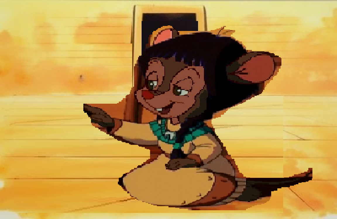 Cholena Mousekewitz Is Running Art Cel Project Background