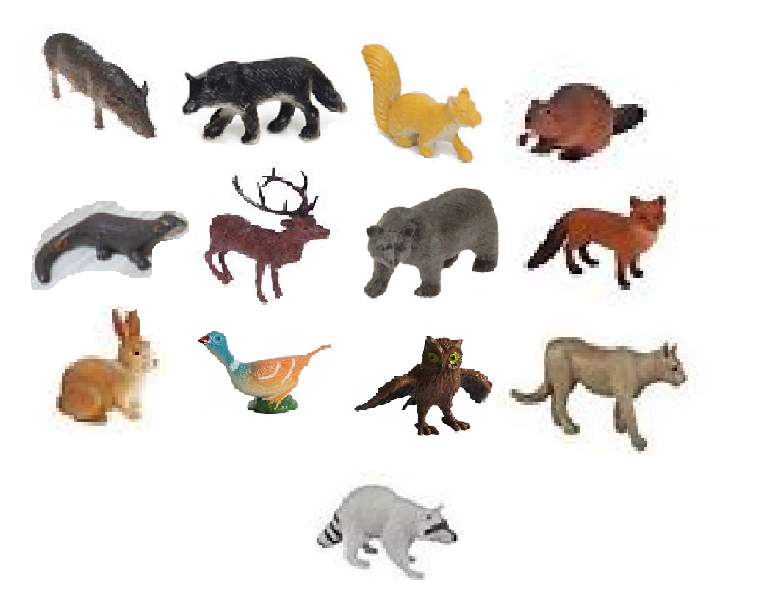 13 Model and Soft Sets of Plastic Forest Woodland Animal ...