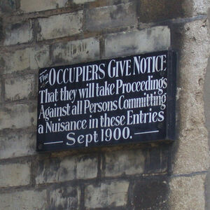 The Occupiers Give Notice - geograph.org.uk - 856283