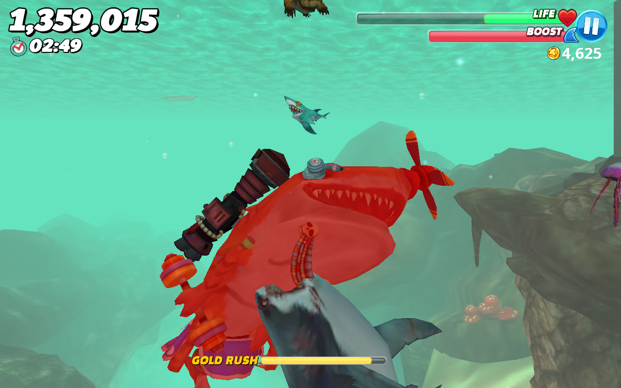 hungry shark evolution map angler fish