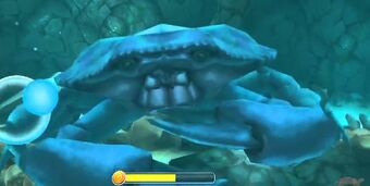 Crab Boss Hungry Shark Wiki Fandom - some red and blue crap roblox