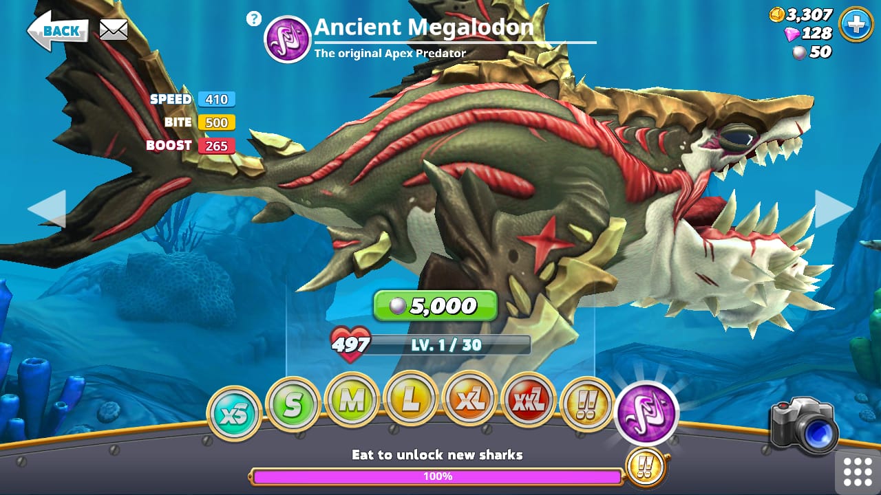 Ancient Megalodon | Hungry Shark Wiki | Fandom